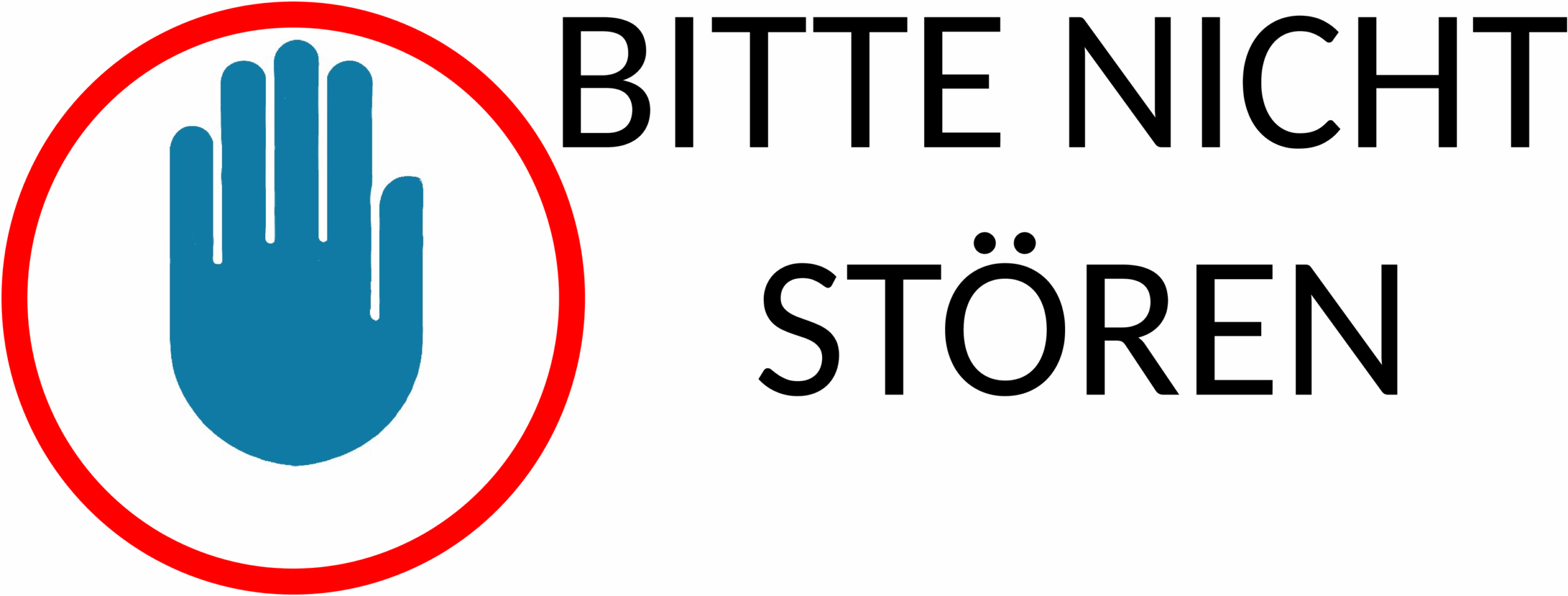 Bitte nicht stören Schild Word-Vorlage
