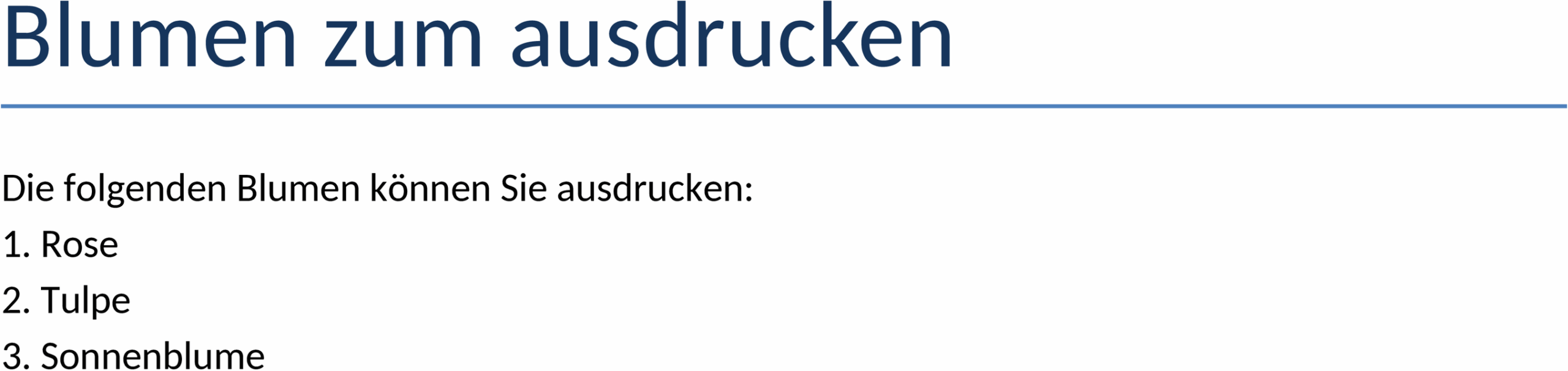 Word-Vorlage Blumen zum Ausdrucken