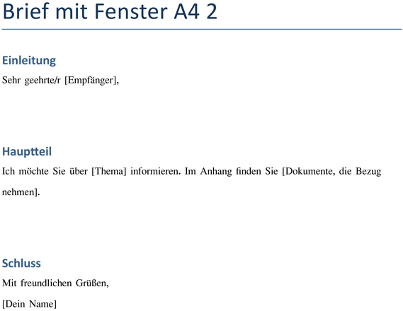 brief-mit-fenster-a4-vorlage