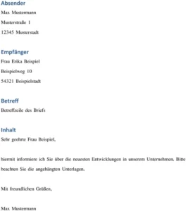 brief-vorlage-fuer-professionelle-korrespondenz