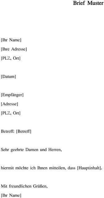 brief-vorlage-fuer-strukturierte-kommunikation