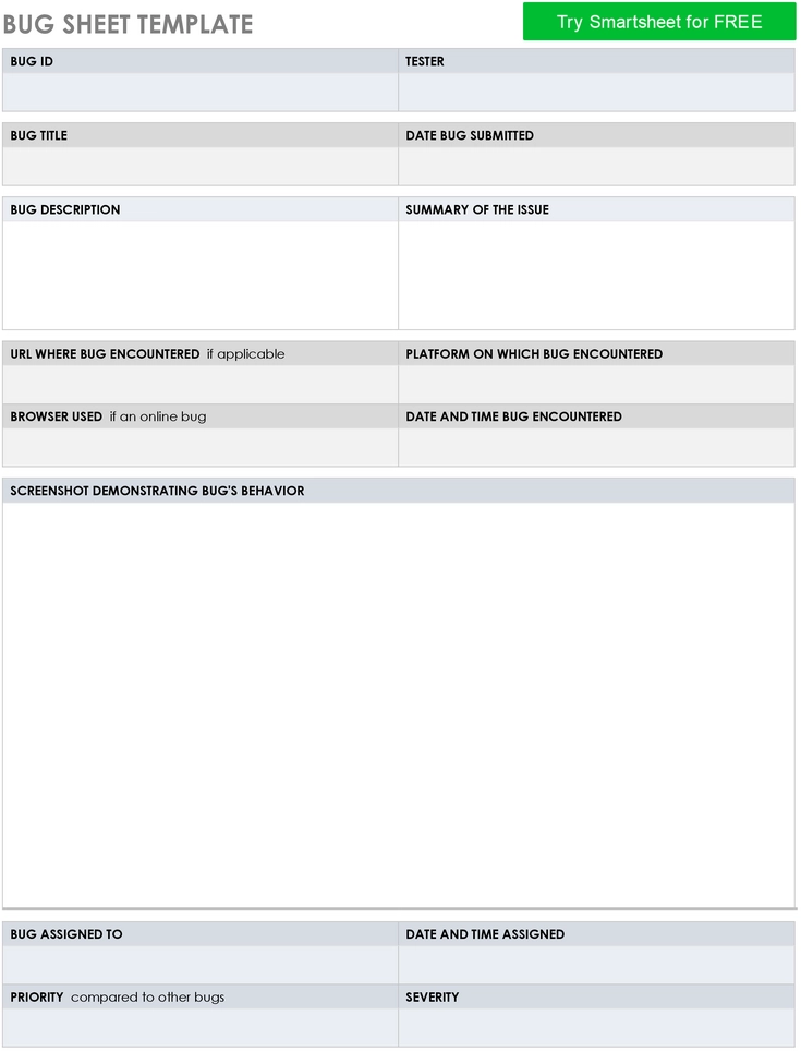 bug-sheet-vorlage-fehlerdokumentation