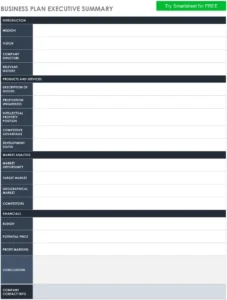 business-plan-executive-summary-vorlage