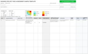 business-project-risk-assessment-vorlage