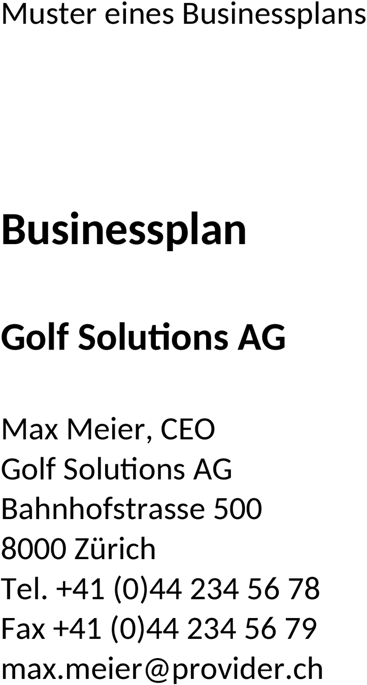 Businessplan Word-Vorlage: Struktur und Inhalt