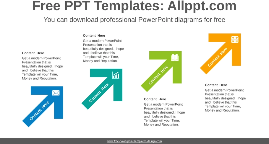 cascading-arrows-powerpoint-vorlage-zur-visualisierung-von-informationen