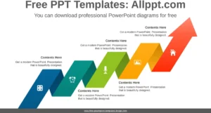 cascading-ribbon-arrow-powerpoint-vorlage