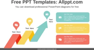 cascading-ribbon-arrow-ppt-diagramm