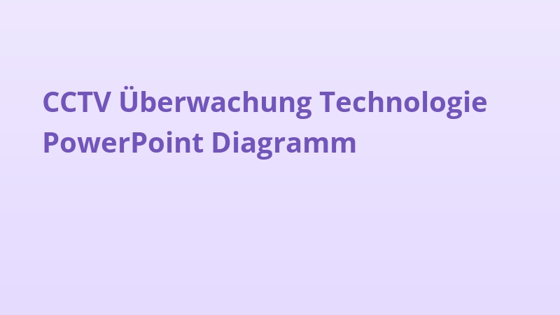 CCTV Überwachung Technologie PowerPoint Diagramm