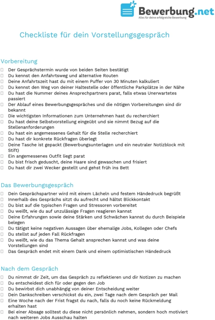 checkliste-fuer-das-vorstellungsgespraech