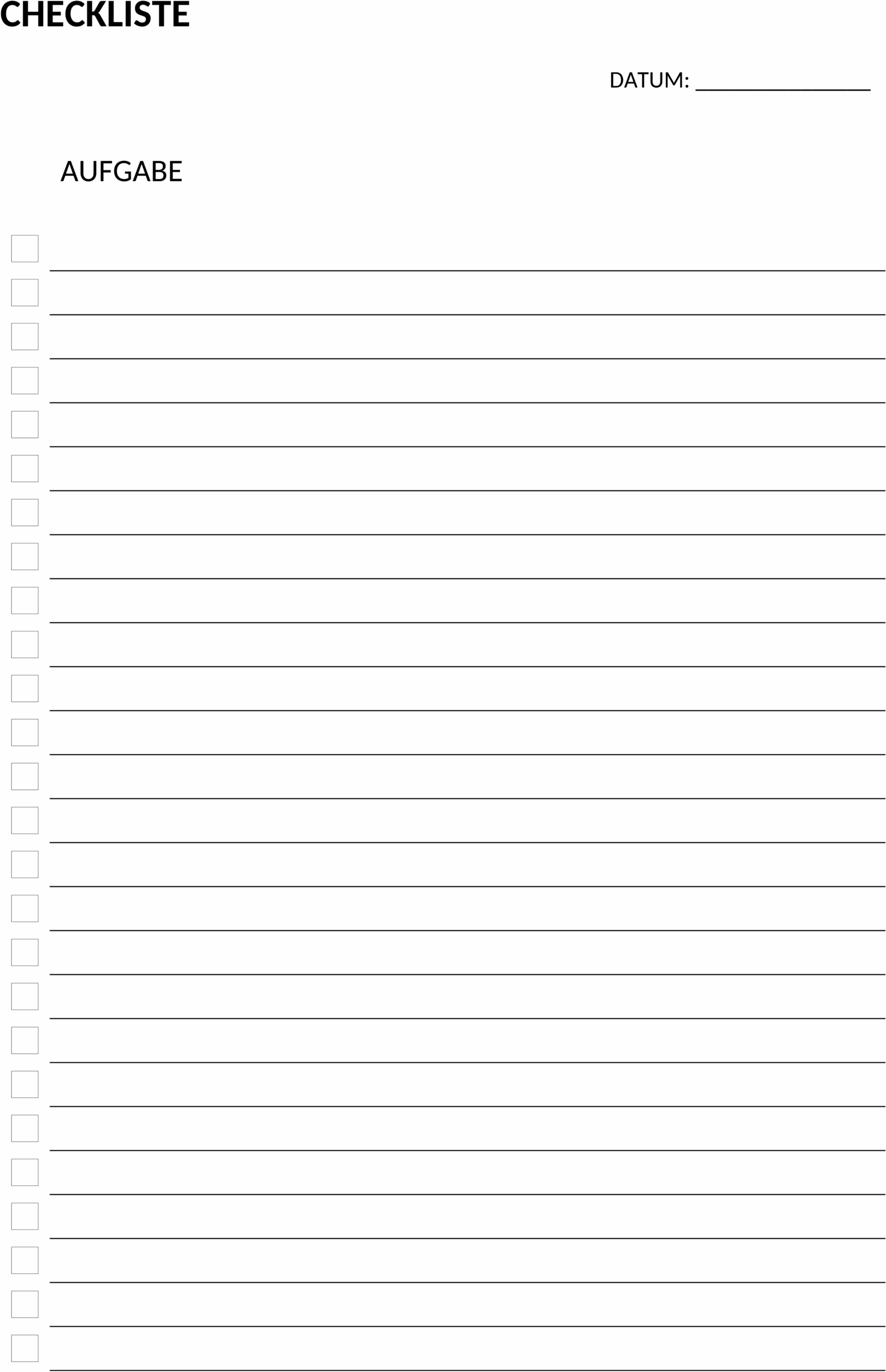 Checkliste zum Ausdrucken – Word-Datei