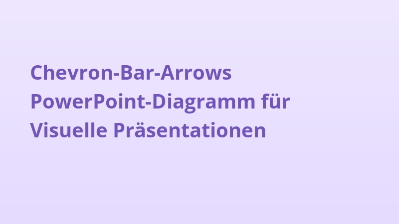 Chevron-Bar-Arrows PowerPoint-Diagramm für Visuelle Präsentationen