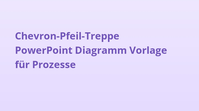 Chevron-Pfeil-Treppe PowerPoint Diagramm Vorlage für Prozesse