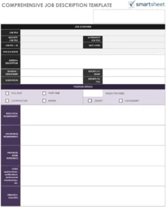 comprehensive-job-description-template-pdf