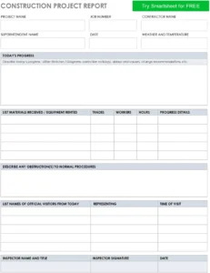 construction-project-report-vorlage