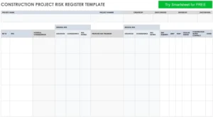 construction-project-risk-register-vorlage