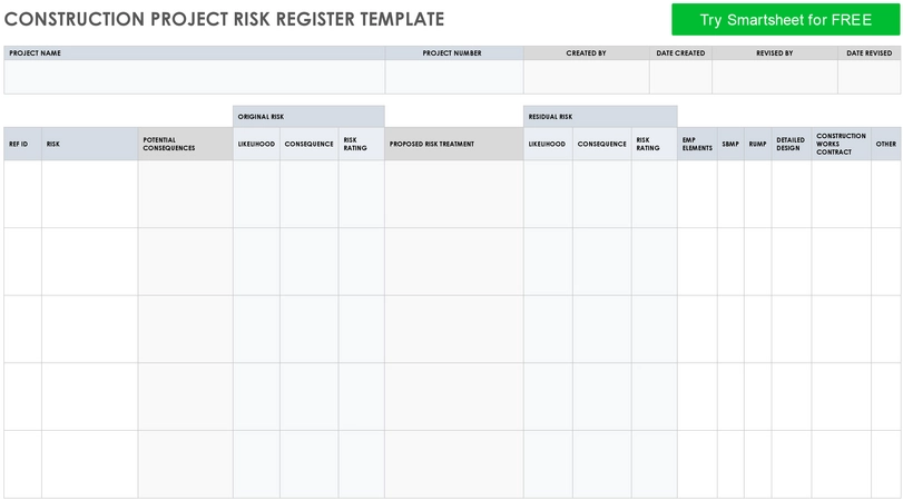 construction-project-risk-register-vorlage