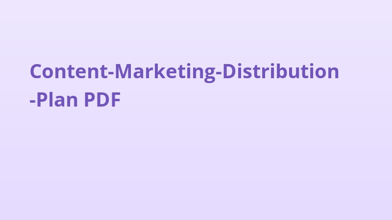 Content-Marketing-Distribution-Plan PDF