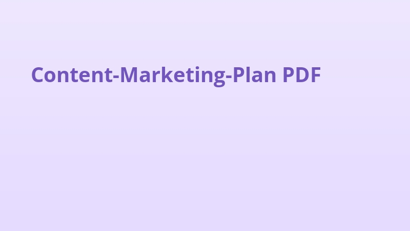 Content-Marketing-Plan PDF