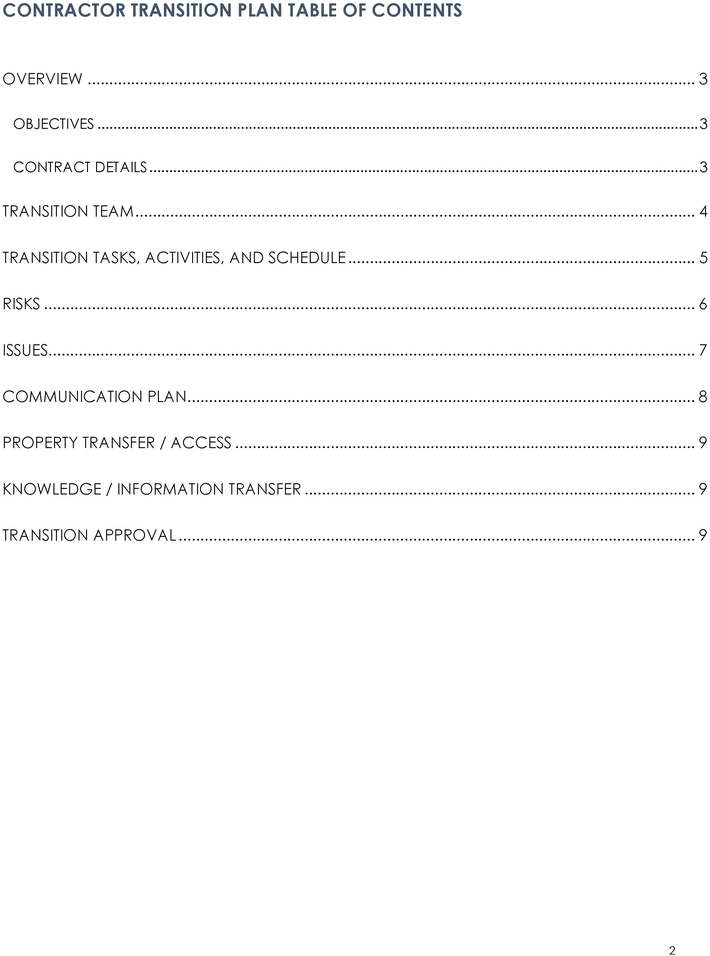 contractor-transition-plan-vorlage