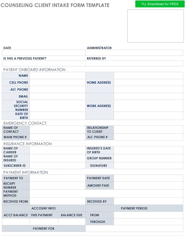 counseling-client-intake-form