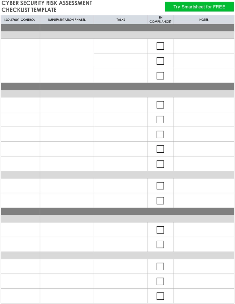 cyber-security-risk-assessment-checklist