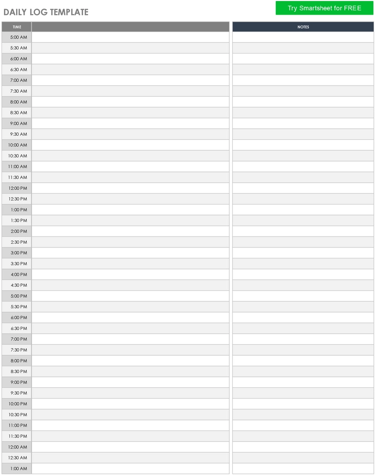 daily-log-vorlage-selbstorganisation-und-planung