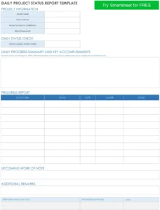 daily-project-status-report-vorlage