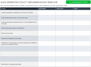 data-retention-policy-implementation-template
