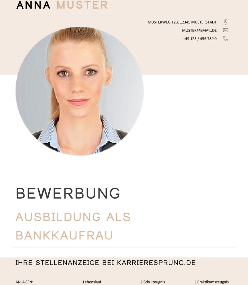 deckblatt-bewerbung-bankkauffrau-muster