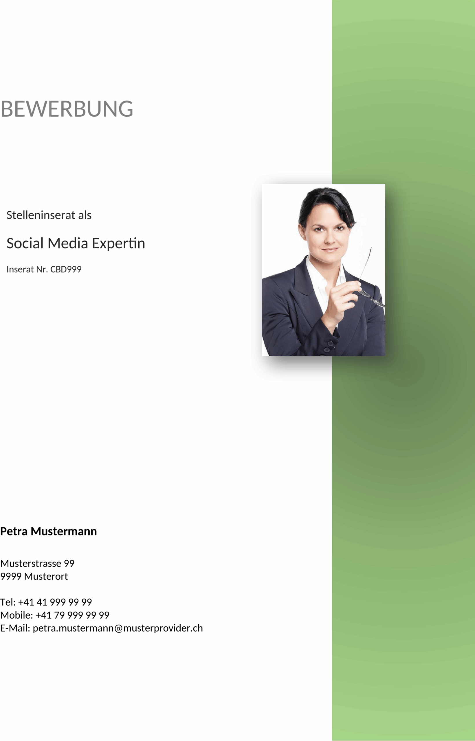 Deckblatt-Bewerbung-Gruen.docx - Professionelles Word-Template für Bewerbungen