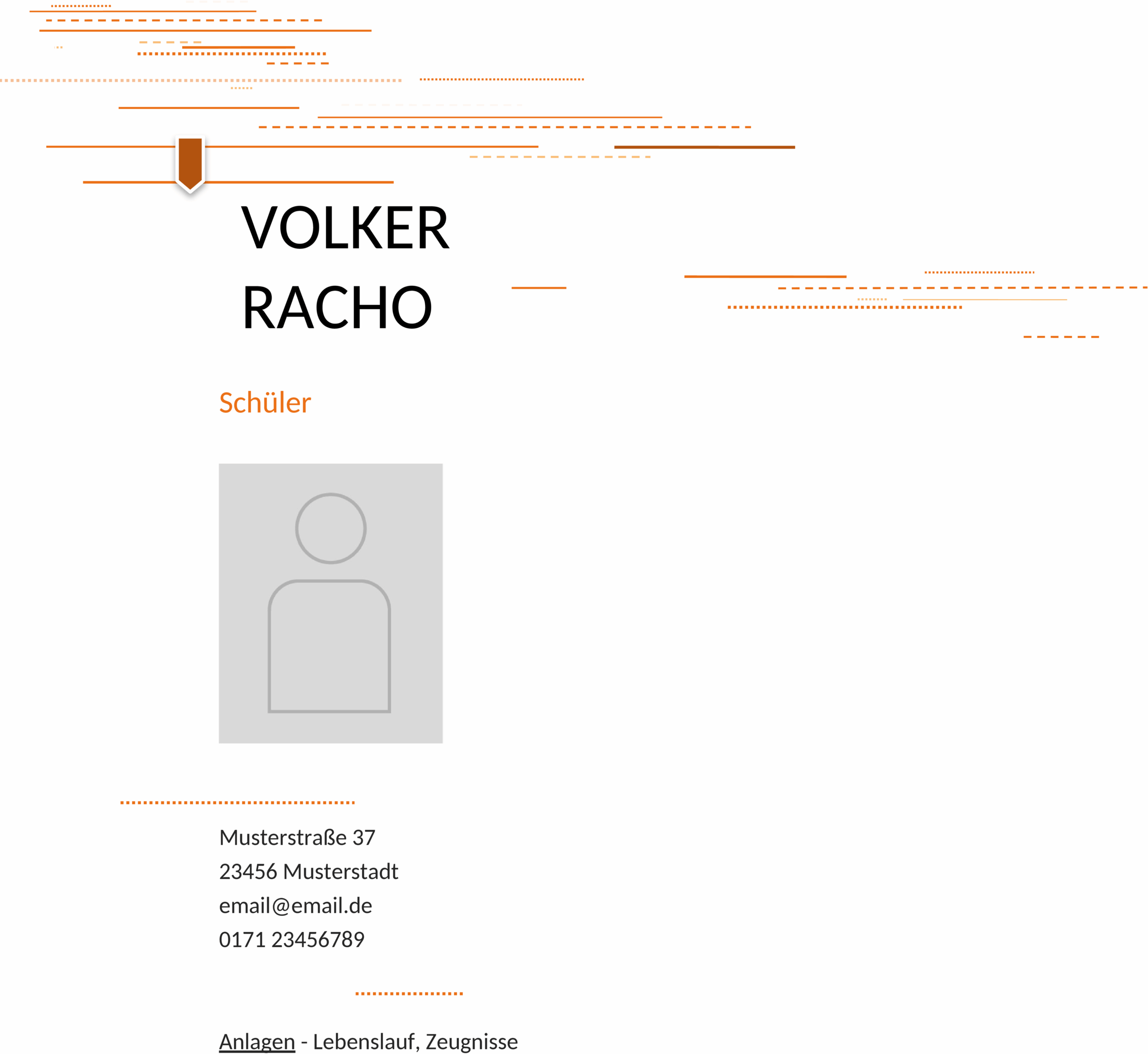 Deckblatt Bewerbung Word Vorlage