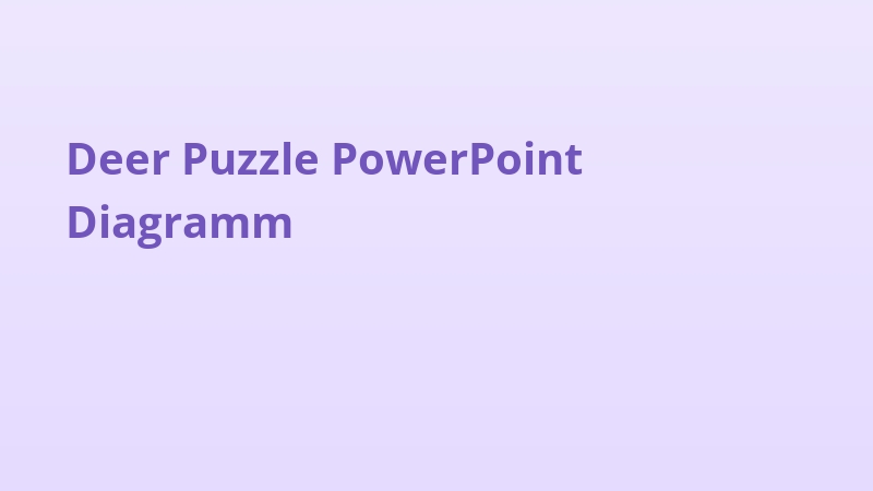 Deer Puzzle PowerPoint Diagramm