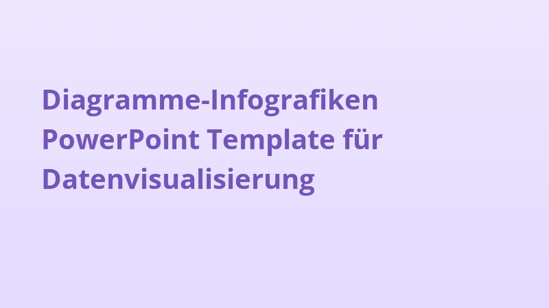 Diagramme-Infografiken PowerPoint Template für Datenvisualisierung