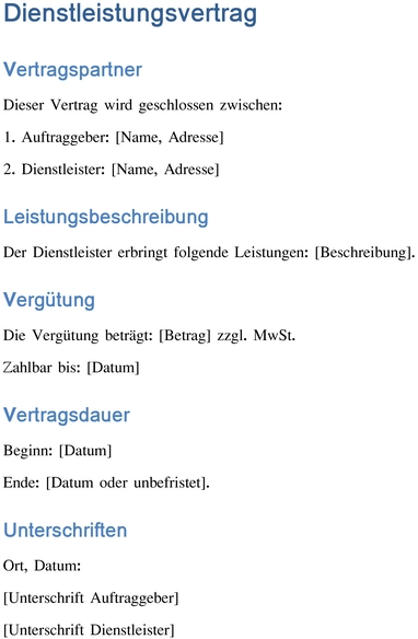 dienstleistungsvertrag-zwischen-auftraggeber-und-dienstleister