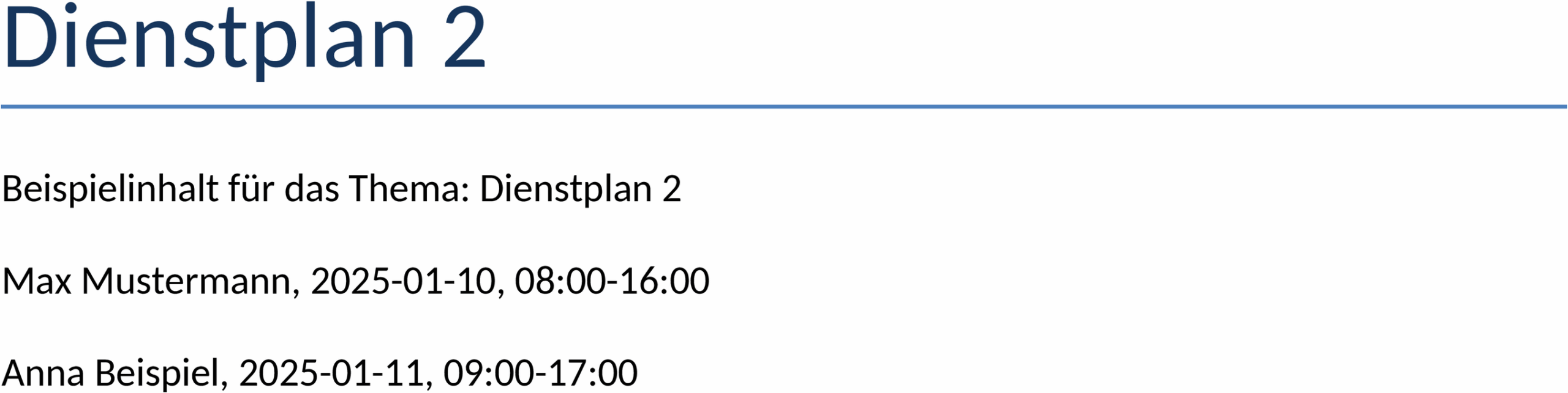 Word Dienstplan Vorlage für effiziente Einsatzplanung