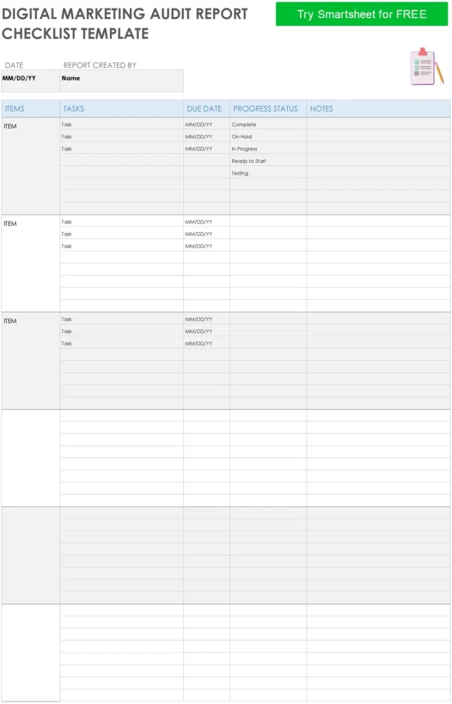 digital-marketing-audit-report-checklist-template