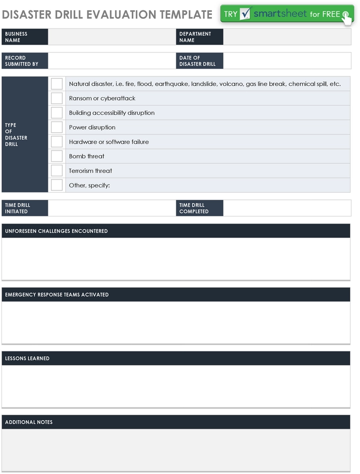 disaster-drill-evaluation-template