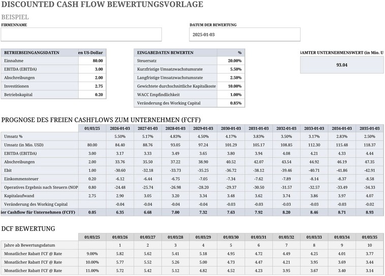 discounted-cash-flow-bewertungsvorlage-fuer-unternehmen