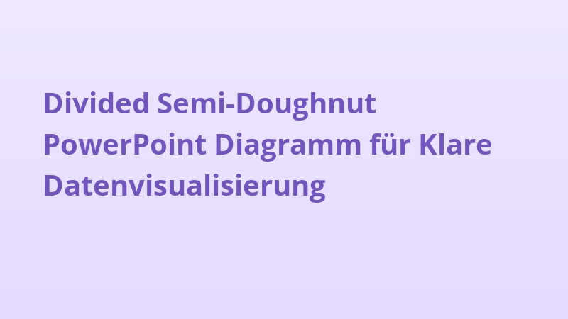 Divided Semi-Doughnut PowerPoint Diagramm für Klare Datenvisualisierung