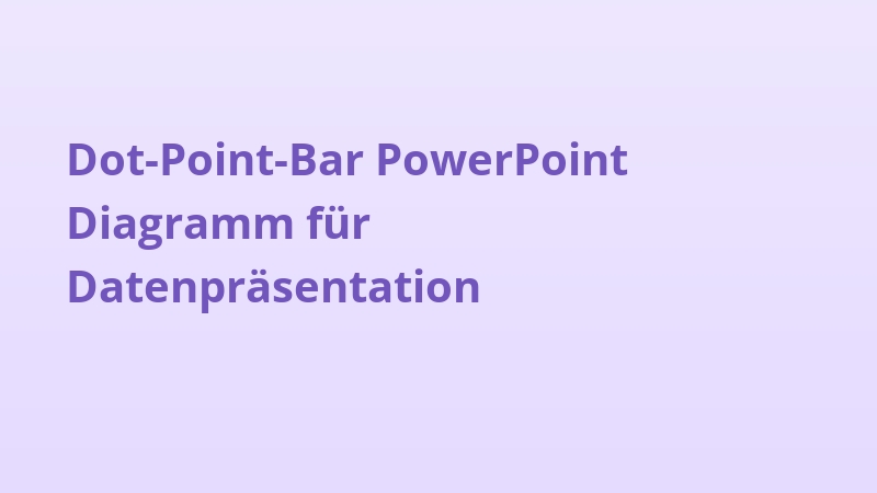 Dot-Point-Bar PowerPoint Diagramm für Datenpräsentation