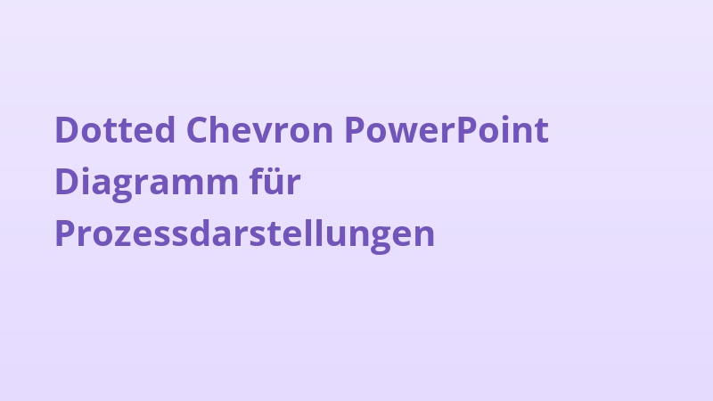 Dotted Chevron PowerPoint Diagramm für Prozessdarstellungen