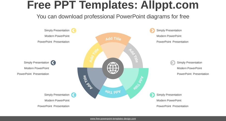 doughnut-wheel-diagramm-powerpoint-vorlage