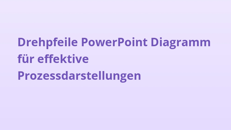 Drehpfeile PowerPoint Diagramm für effektive Prozessdarstellungen