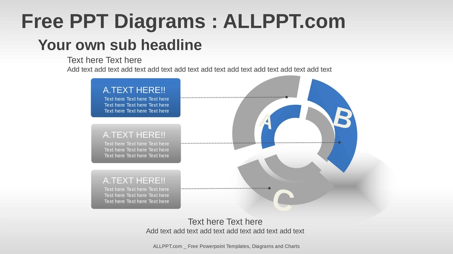 drei-beziehung-diagramme-powerpoint