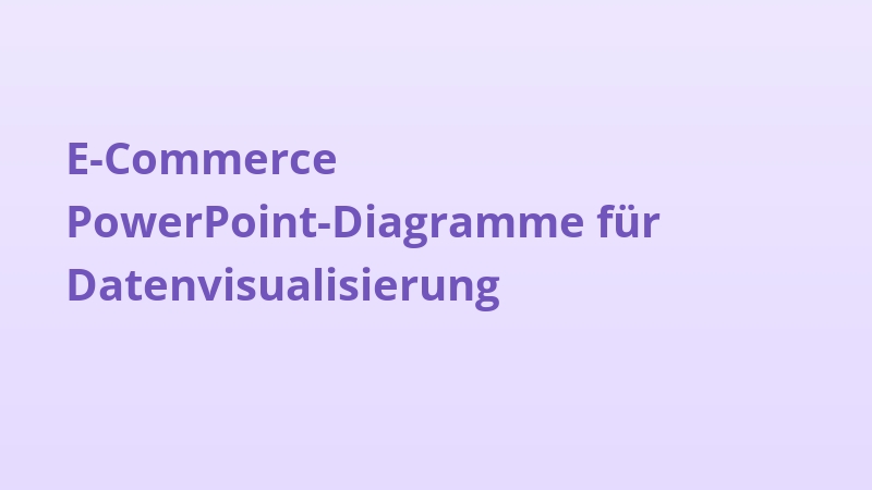 E-Commerce PowerPoint-Diagramme für Datenvisualisierung