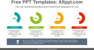 einfache-donut-diagramme-powerpoint-vorlage