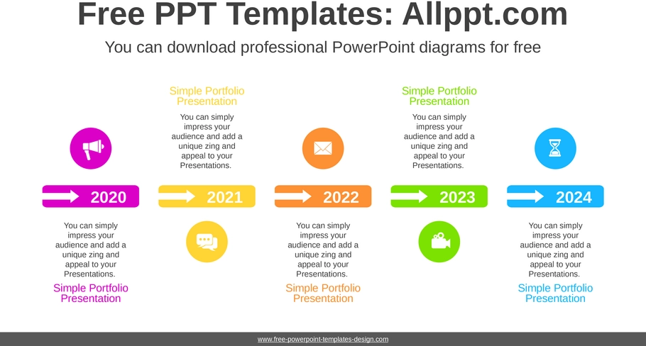 einfache-portfolio-praesentation-powerpoint-vorlage