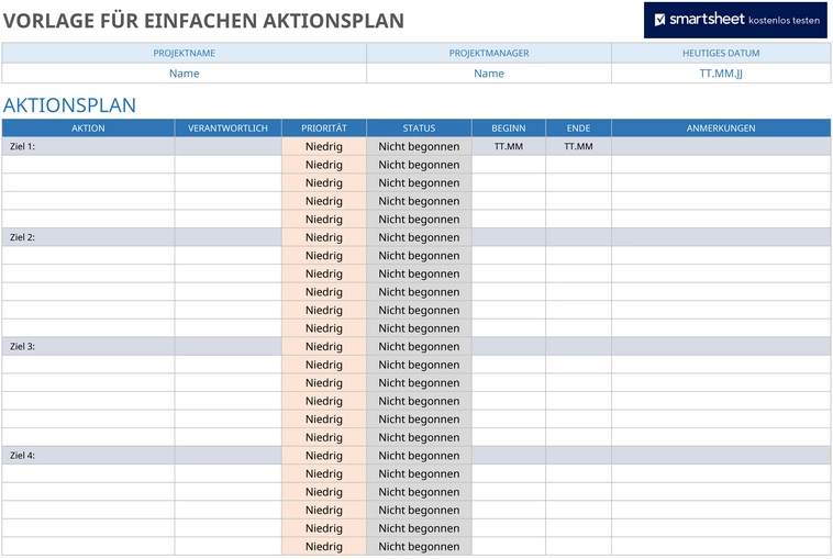 einfacher-aktionsplan-vorlage-excel