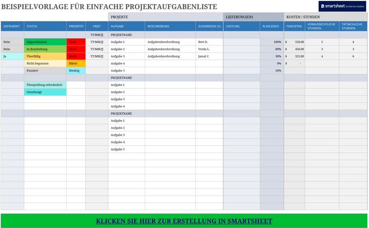 einfaches-projektaufgabenliste-excel-vorlage